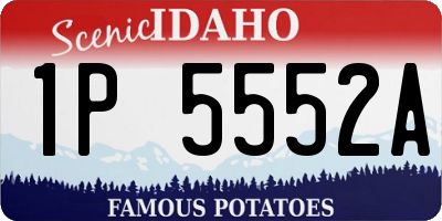 ID license plate 1P5552A