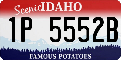 ID license plate 1P5552B
