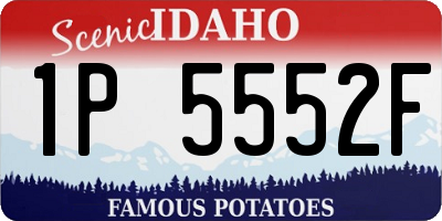 ID license plate 1P5552F