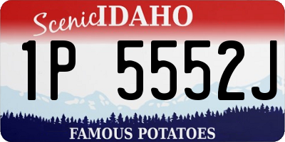 ID license plate 1P5552J
