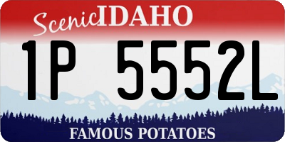 ID license plate 1P5552L