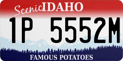 ID license plate 1P5552M