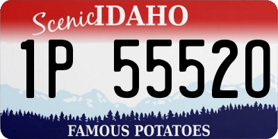 ID license plate 1P5552O