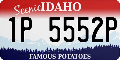 ID license plate 1P5552P