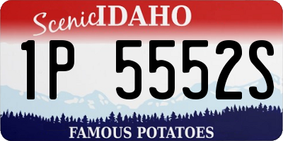 ID license plate 1P5552S