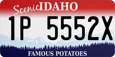 ID license plate 1P5552X