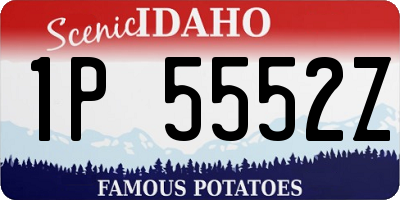 ID license plate 1P5552Z