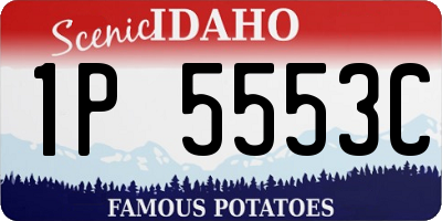 ID license plate 1P5553C