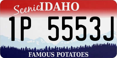 ID license plate 1P5553J