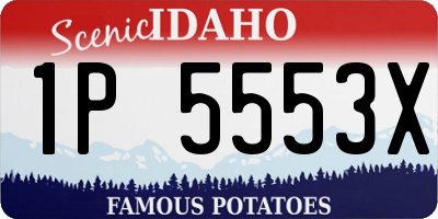 ID license plate 1P5553X