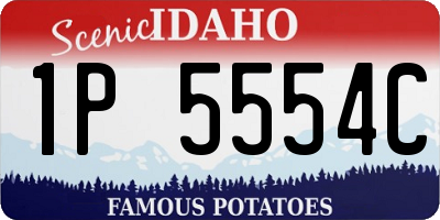 ID license plate 1P5554C