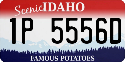 ID license plate 1P5556D