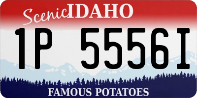 ID license plate 1P5556I