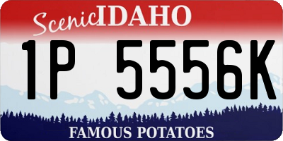 ID license plate 1P5556K