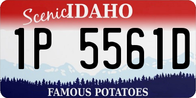 ID license plate 1P5561D