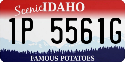 ID license plate 1P5561G
