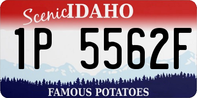 ID license plate 1P5562F
