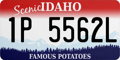 ID license plate 1P5562L