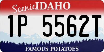 ID license plate 1P5562T