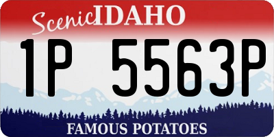 ID license plate 1P5563P