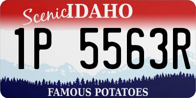ID license plate 1P5563R