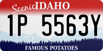 ID license plate 1P5563Y