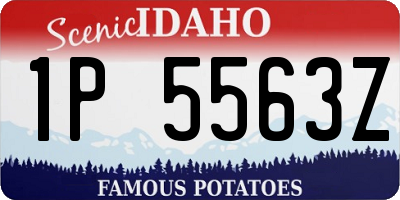 ID license plate 1P5563Z