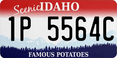ID license plate 1P5564C