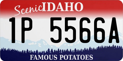 ID license plate 1P5566A