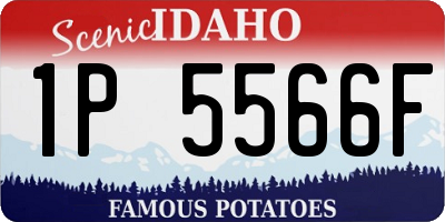 ID license plate 1P5566F