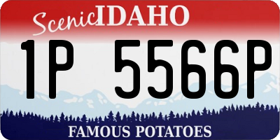 ID license plate 1P5566P