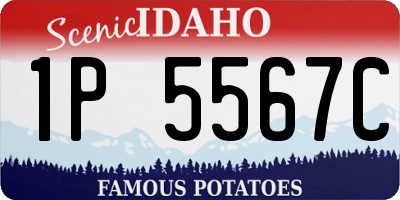 ID license plate 1P5567C