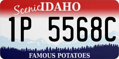 ID license plate 1P5568C