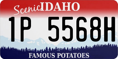 ID license plate 1P5568H