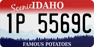 ID license plate 1P5569C