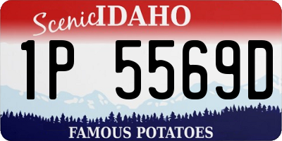 ID license plate 1P5569D