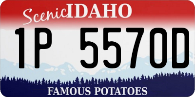 ID license plate 1P5570D