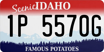 ID license plate 1P5570G