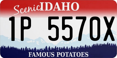 ID license plate 1P5570X