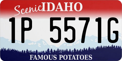 ID license plate 1P5571G
