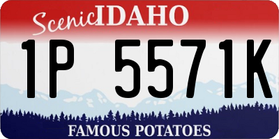 ID license plate 1P5571K