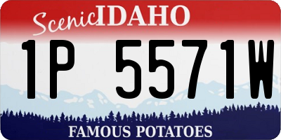 ID license plate 1P5571W
