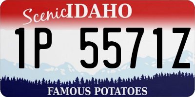 ID license plate 1P5571Z