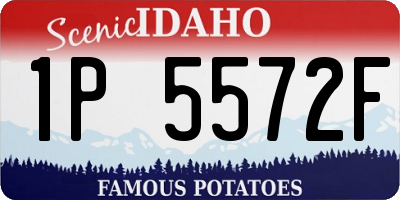ID license plate 1P5572F