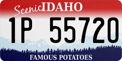 ID license plate 1P5572O