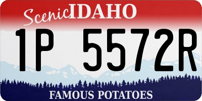 ID license plate 1P5572R