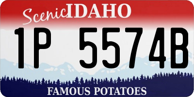 ID license plate 1P5574B