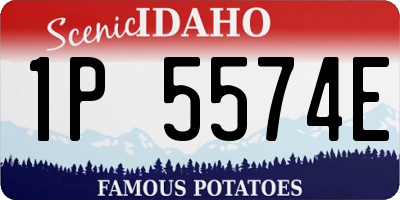ID license plate 1P5574E