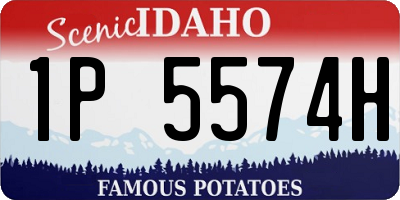 ID license plate 1P5574H