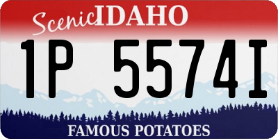 ID license plate 1P5574I